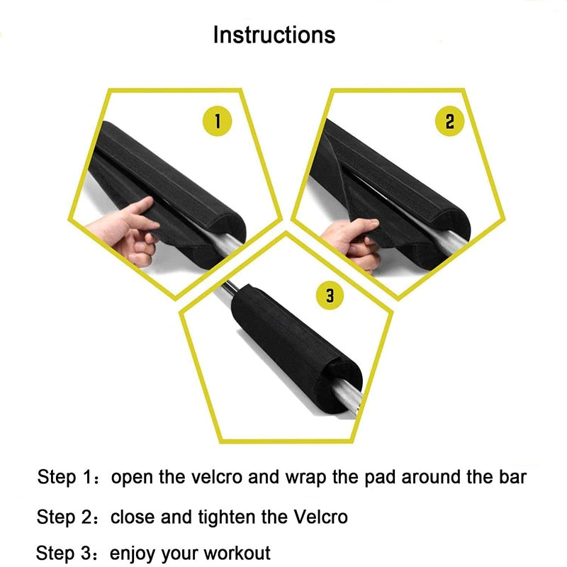 Barbell squat pad